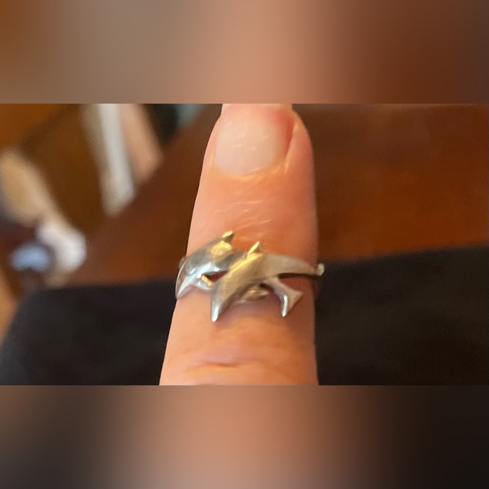 Sterling Silver Dolphin Ring